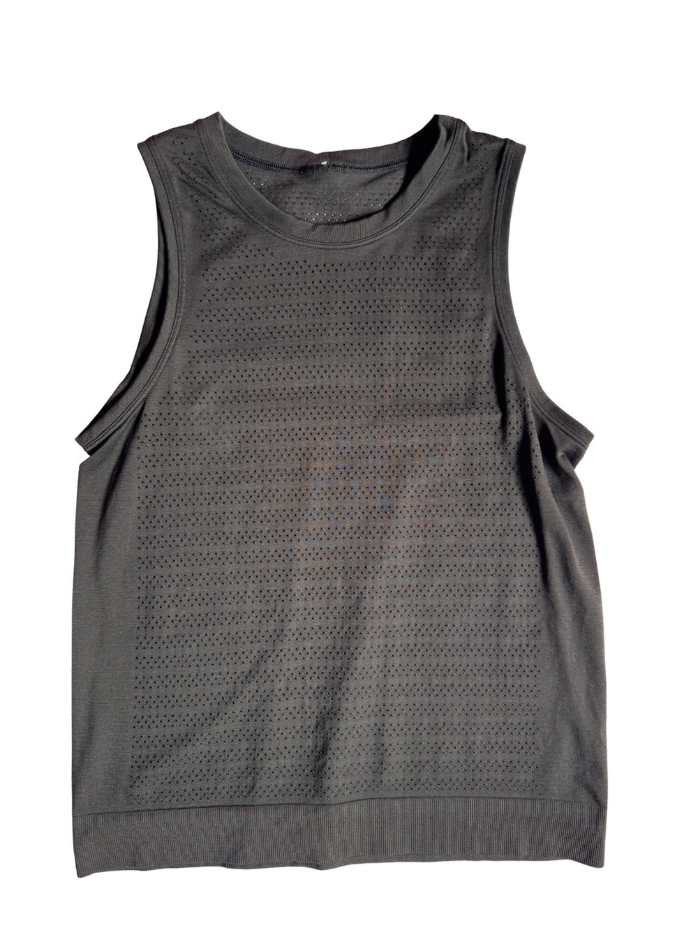 lululemon athletica Black Perforated Tank Top